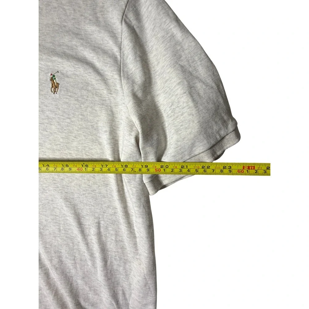 Polo Ralph Lauren Mens Classic Fit Polo Shirt Grey Heather XL Short Sleeve Pony